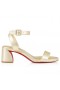Christian Louboutin Miss Sabina 55 Mm Sandalen Iriserende Nappa Leder Platine Christian Louboutin Schoenen