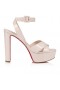 Christian Louboutin Supramariza 130 Mm sandaaltjes Patent kalfsleer Leche CL Schoenen