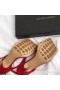 Bottega Veneta Enkel band Stretch Sandalen Rood Lederen Bottega Veneta, Sandalen