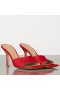 Bottega Veneta Stretch Muildieren 90mm Rode Lamsvel Bottega Veneta, Muildieren
