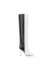 Christian Louboutin Astrilarge Botta 100 Mm Laarzen Kalfsleer Bianco Christian Louboutin Schoenen