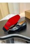Christian Louboutin Chambelimoc Loafers Glanzende Kalf Lederen Zwarte CL Schoenen