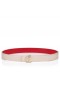 Christian Louboutin Cl Logo Band Kalf Leer Leche Knockff CL Riemen
