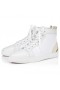 Christian Louboutin Leuk Louis High-Top Sneakers Olona Canva Witte Christian Louboutin Schoenen