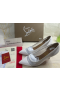 Christian Louboutin Galativi Pompen 85mm Mesh en Leer Wit CL Schoenen