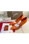 Christian Louboutin Iriza Pompen 85mm Nappa Leder Oranje CL Pompen