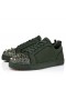 Christian Louboutin Louis Junior P Pik Pik Strass Sneakers Veau Van Velours En Strass Spikes Tennessee