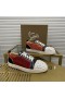 Christian Louboutin Louis Sneakers Spikes Suede En Leer Met Strass-Multicolor