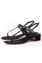 Christian Louboutin Mj Thong 25 Mm Muildieren Alligator In Reliëf Kalfsleer Zwart Christian Louboutin Schoenen