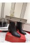 Christian Louboutin Santiazip 65mm Leder Enkel Laarzen Zwart CL Schoenen
