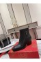 Christian Louboutin Santiazip 65mm Leder Enkel Laarzen Zwart CL Schoenen