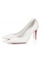 Christian Louboutin Sportieve Kate 85 Mm Pompen Nappa Leder Bianco