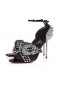 Christian Louboutin Wosandal Pic 100 Mm Sandalen Patent Leer En Spikes Zwart