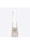 Saint Laurent Le Maillon Haak Bucket Bag Wit Lamsvel Saint Laurent Tassen
