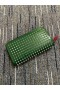 Christian Louboutin Panettone Portemonnee van Generfd kalfsleer en Spikes Groen