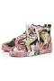 Christian Louboutin Leuk Lou Spikes Multi-Stof high-top sneaker