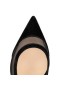 Christian Louboutin Galative Ballet Flatscreen-Versie Black Veau Van Velours
