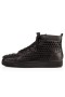 Christian Louboutin High-top Louis zwart/Zwart/zwart Kalf Sneaker
