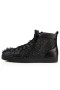 Christian Louboutin High-top Geen Limiet Flatscreen Zwart/gouden Kalf