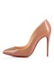 Christian Louboutin Pompen Follies Strass 100mm Naakt Patent Leder