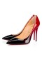 Christian Louboutin Pumps van Kate 100 mm Zwart/rood Patent kalf