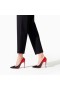 Christian Louboutin Pumps van Kate 100 mm Zwart/rood Patent kalf
