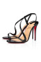Christian Louboutin Sandal Rosalie 100 mm Zwart Leer