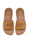 Christian Louboutin Chambelimule Mules Waxed Calf Leather Terra