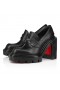 Christian Louboutin College Pump 100 Mm Pumps Waxed Calf Leather Black