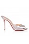 Christian Louboutin Me Dolly 100 Mm Mules Laminated Calf Leather Vintage Rose