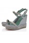 Christian Louboutin Pyraclou 110 Mm Espadrilles Iridescent Nappa Leather Manuka