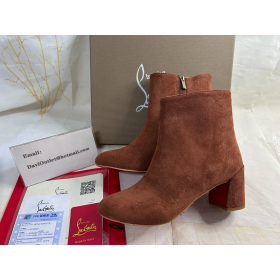 Christian Louboutin Turela enkellaarsjes 55mm Veau Velours Bruin