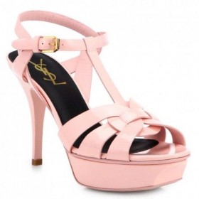 Saint Laurent Tribute Sandalen Roze Lakleer Saint Laurent Schoenen