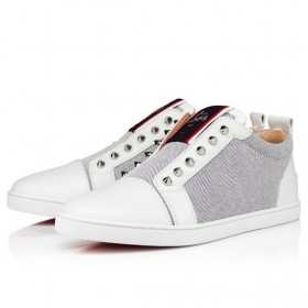 Christian Louboutin F. A. V Fique Een Vontade Sneakers Kalfsleer Spikes Multicolor Christian Louboutin Schoenen