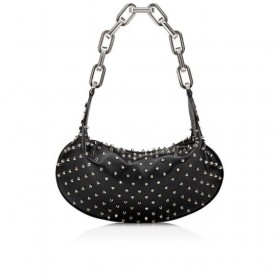 Christian Louboutin Le 54 Chain Bag Nappa Leer En Spikes Zwart