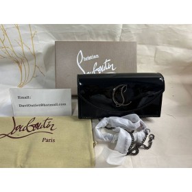 Christian Louboutin Loubi54 Patent Lederen Clutch Bag Zwart Christian Louboutin Tassen