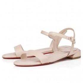 Christian Louboutin Sweet Jane Sandalen Nappa Leder Leche CL Schoenen