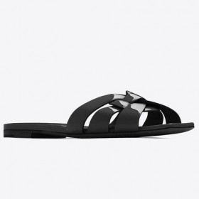 Saint Laurent Tribute Dia ' S In Zwart Lakleder Saint Laurent Schoenen