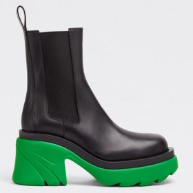 Bottega Veneta Flash Chelsea Boots Groene Zool Bottega Veneta Schoenen