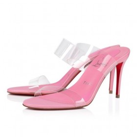 Christian Louboutin Gewoon Niets 85 Mm Muildieren Patent Leer En Gerecyclede Tpu-Calipso