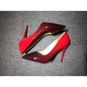 Christian Louboutin Kate Pompen 85 mm lakleder Verloop Rood