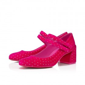 Christian Louboutin Miss Jane Pruim Strass 55 mm Glam Christian Louboutin Schoenen