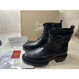 Christian Louboutin Onze Strijd Laarzen Kalf Leder Mesh Zwart Christian Louboutin Schoenen