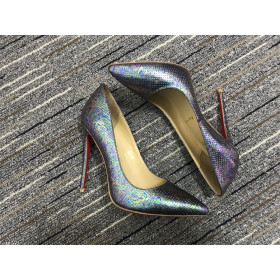 Christian Louboutin Dus Kate Pompen 120mm Metallic Leer Multicolor