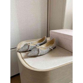 Jimmy Choo Genevi Farbic Flatscreen Rose Grof