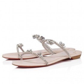 Christian Louboutin Slechts Queenie Muildieren Pvc En Nappa Lederen Leche CL Schoenen