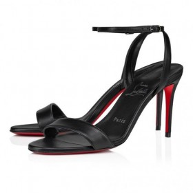 Christian Louboutin Loubigirl 85 Mm Sandalen Nappa Leder Zwart Christian Louboutin Schoenen