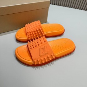 Christian Louboutin Take It Easy Muildieren Rubber Oranje Christian Louboutin Schoenen