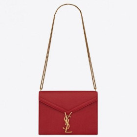 Saint Laurent Cassandra Gesp Tas Rood Generfd Leder Saint Laurent Tassen