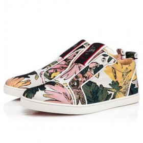 Christian Louboutin F. A. V Fique Een Vontade Orlato Multi/bianco Stof